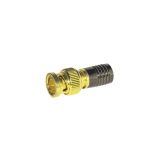 Goldlegierter Kompressions BNC-Stecker 75 Ohm