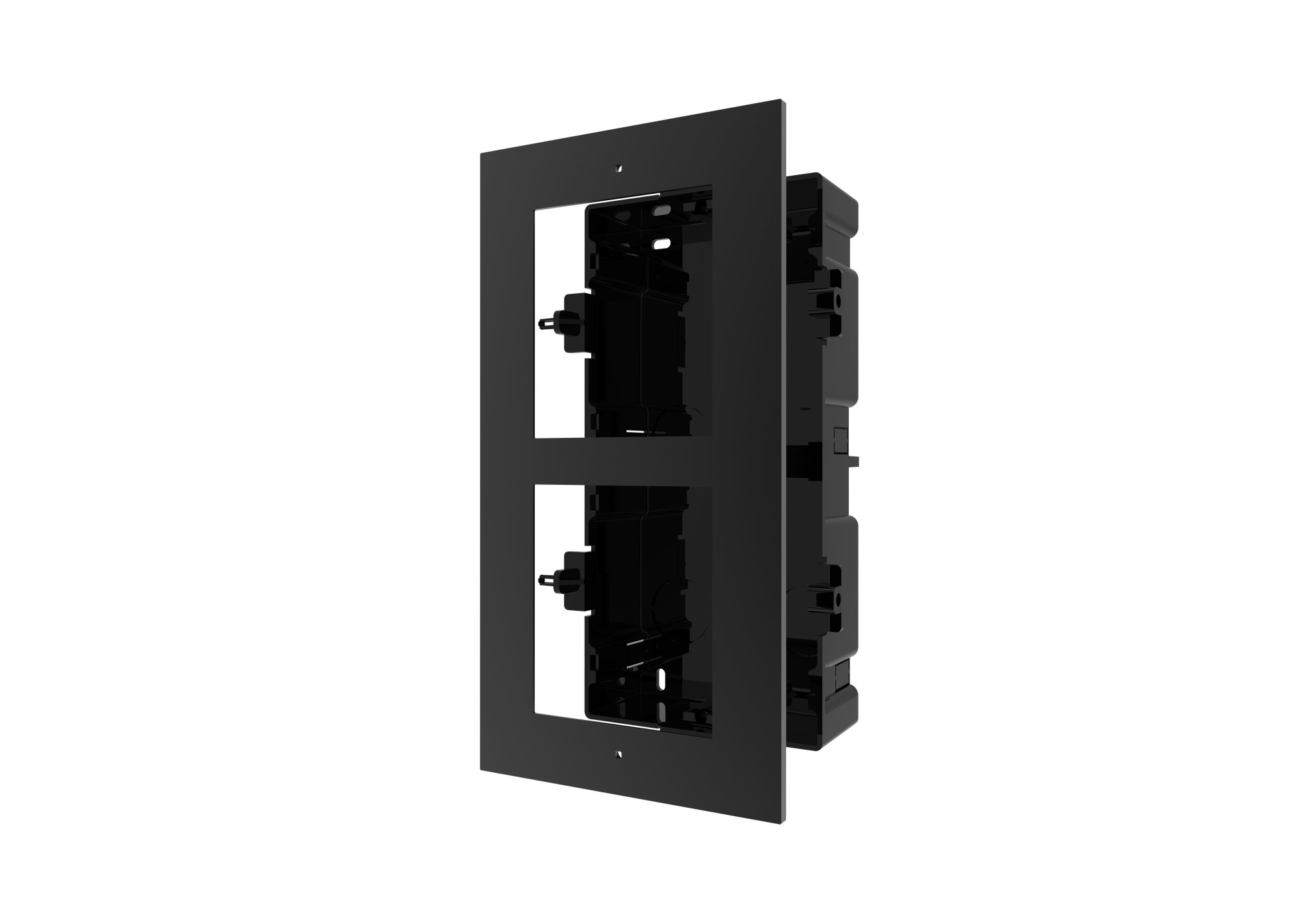 Hikvision DS-KD-ACF2(O-STD)/Plastic/Black — Unterputz-Montageset für 2-Modul Video-Sprechanlagen