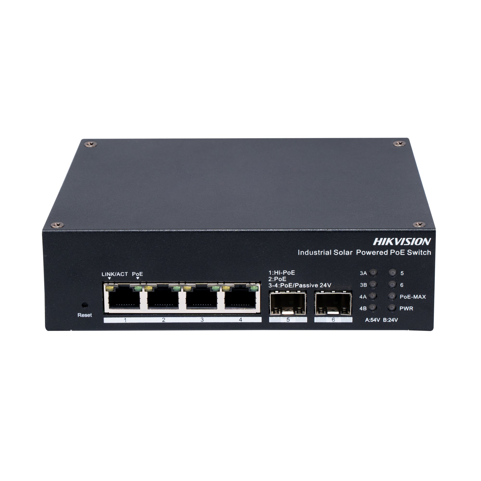 DS-3T1506HP-EI-UPS(O-STD)/No Power unit — Industrieller 4-Port Gigabit PoE-Switch