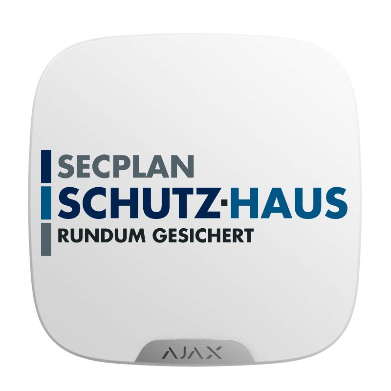 Ajax Brandplate for StreetSiren DoubleDeck white / SECPLAN SCHUTZ-HAUS