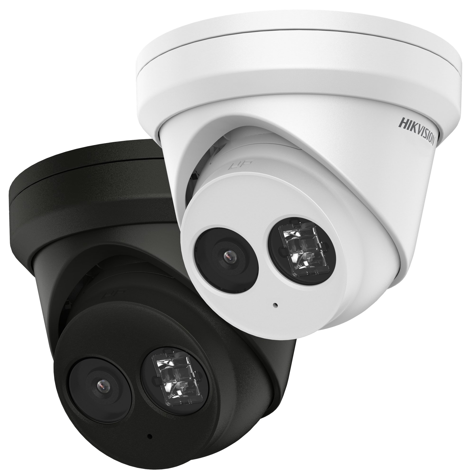 Hikvision DS-2CD2383G2-IU(2.8mm)(O-STD)(BLACK) — 8-MP-Turret-Netzwerkkamera mit AcuSense und Mikrofon