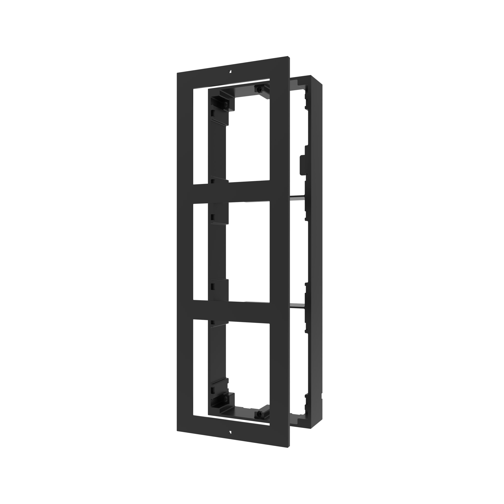 DS-KD-ACW3(O-STD)/Black — 3-Modul Oberflächenhalterung für Hikvision Video-Türsprechanlagen (schwarz)