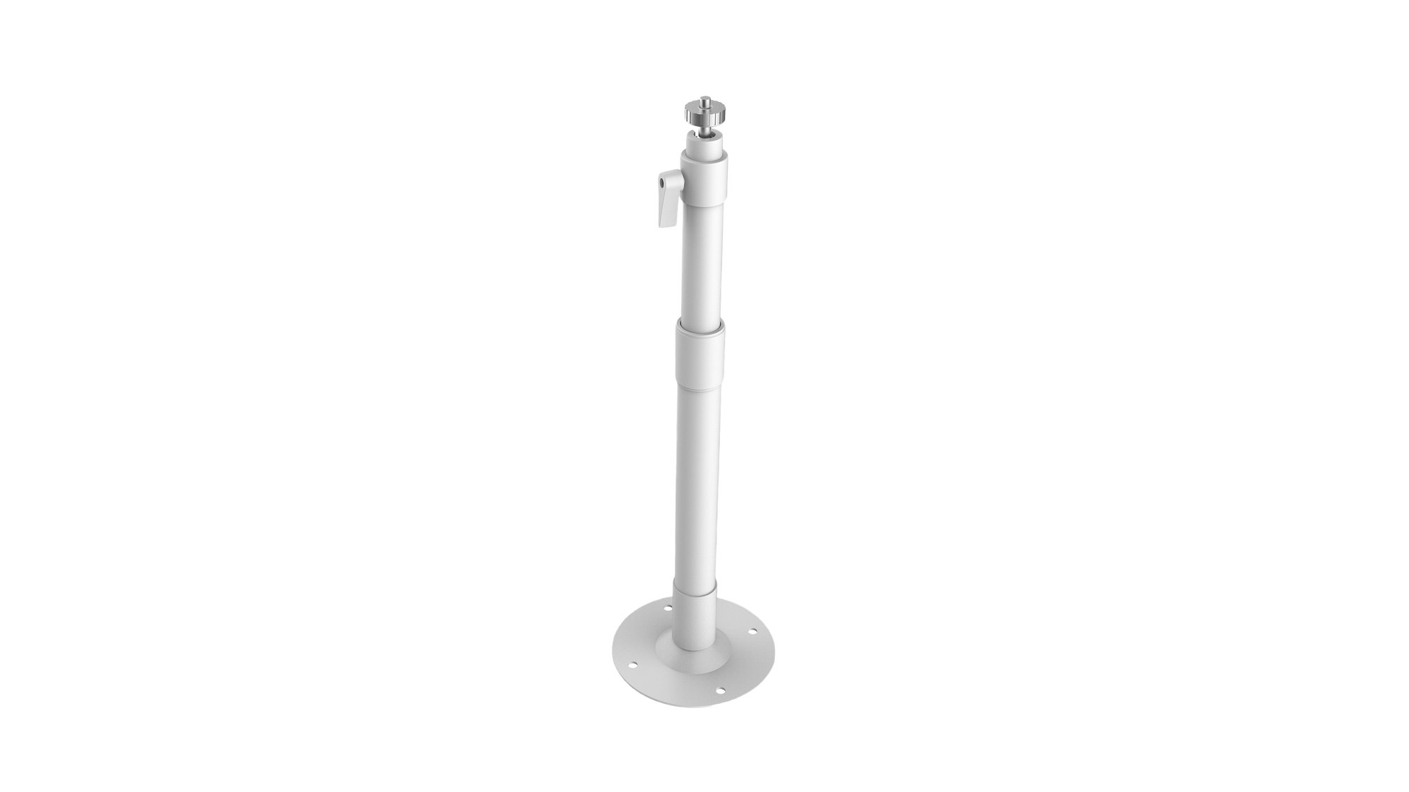 Hikvision DS-1297ZJ - Pendelhalterung ausziehbar 1,2 bis 2,0 m, Aluminium, weiß