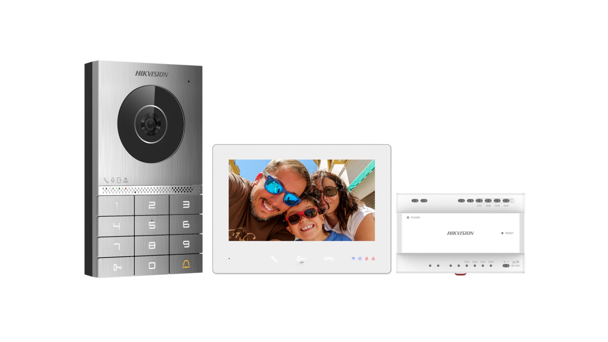 DS-KIS706EY(O-STD) — 2-Draht-Innenmonitor-Set mit 7-Zoll-Touchscreen