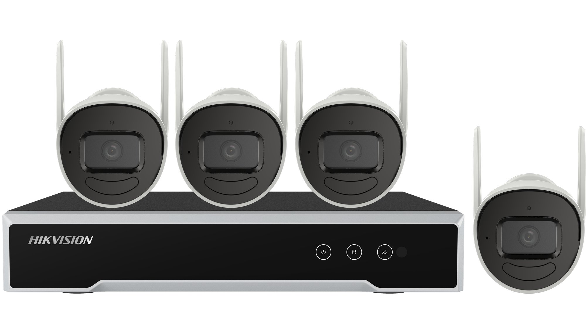 Hikvision 4MP WLAN-Set NK844W0H-1T(E)(O-STD)/EU | 8-Kanal NVR + 4 Bullet-Kameras
