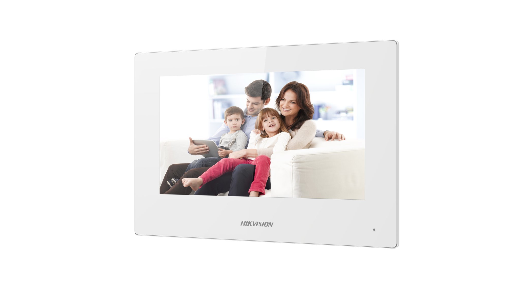 DS-KH6320Y-WTE2(O-STD)/White/Europe BV — 7"-Innenstation für 2-Draht-IP-Türsprechanlage mit WLAN