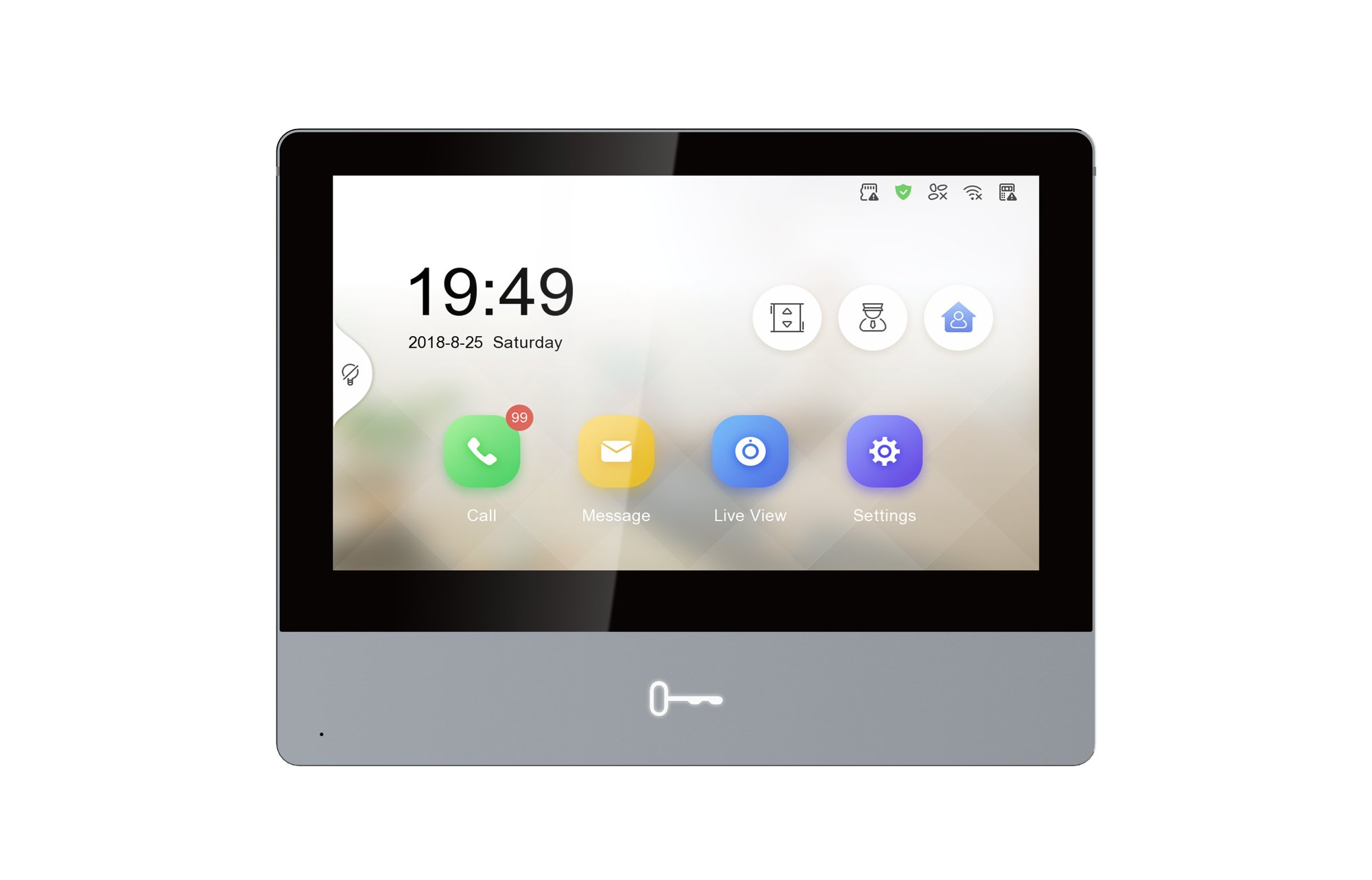 DS-KH8350-TE1 IP-Innenstation 7" Touch — Hikvision KH8-Serie