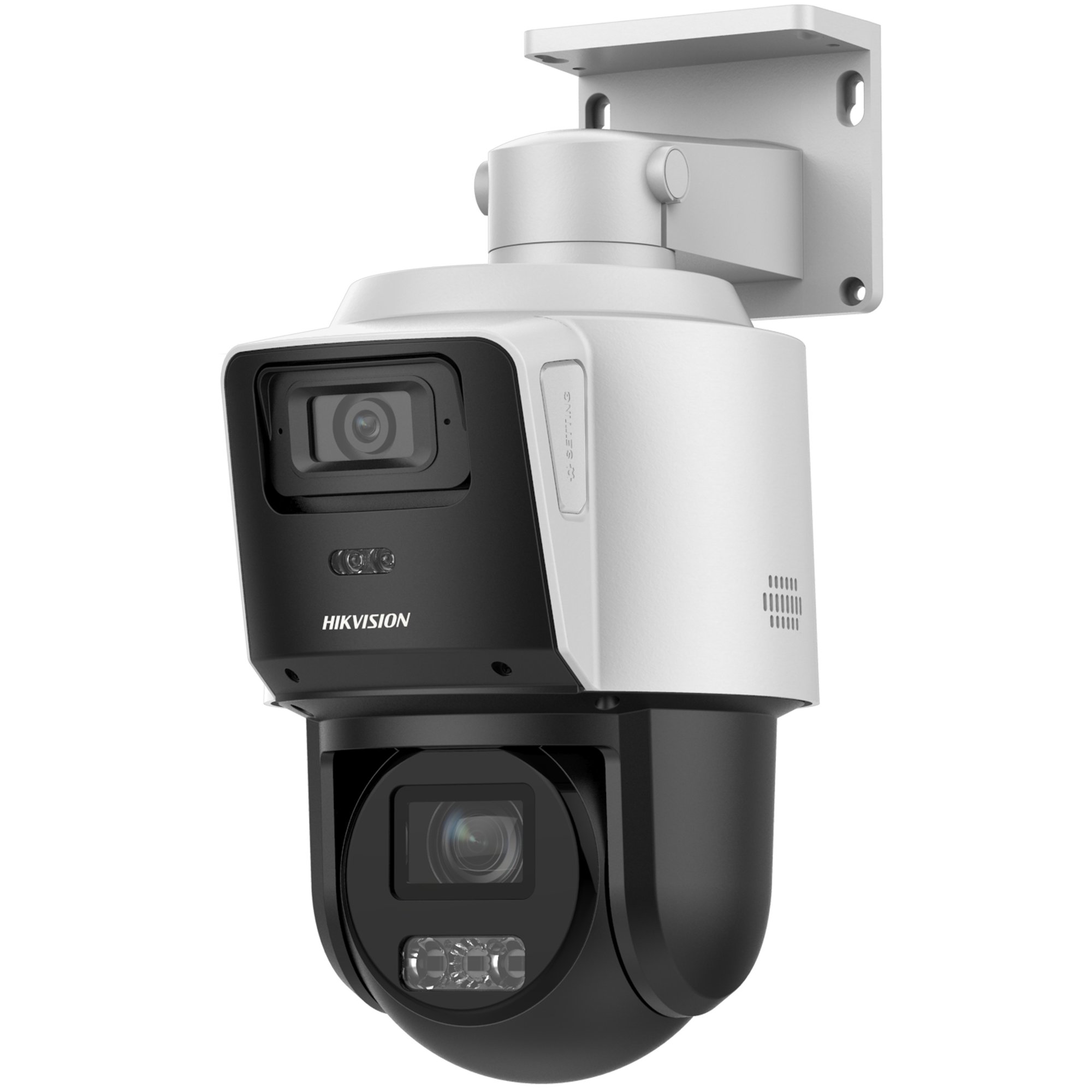 DS-2SE3C404MWG-E/14(2.8mm)(O-STD) — TandemVu PTZ-Kamera, 4 MP + 4 MP, 4x Zoom, PoE+