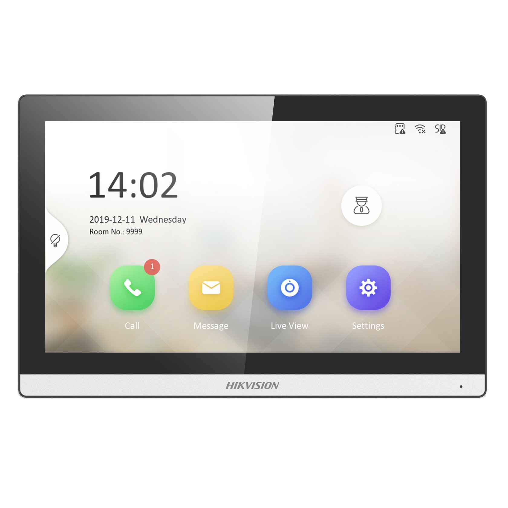 DS-KH6350-WTE1(O-STD)/Europe BV — IP-Innenstation mit 7-Zoll-Touchscreen