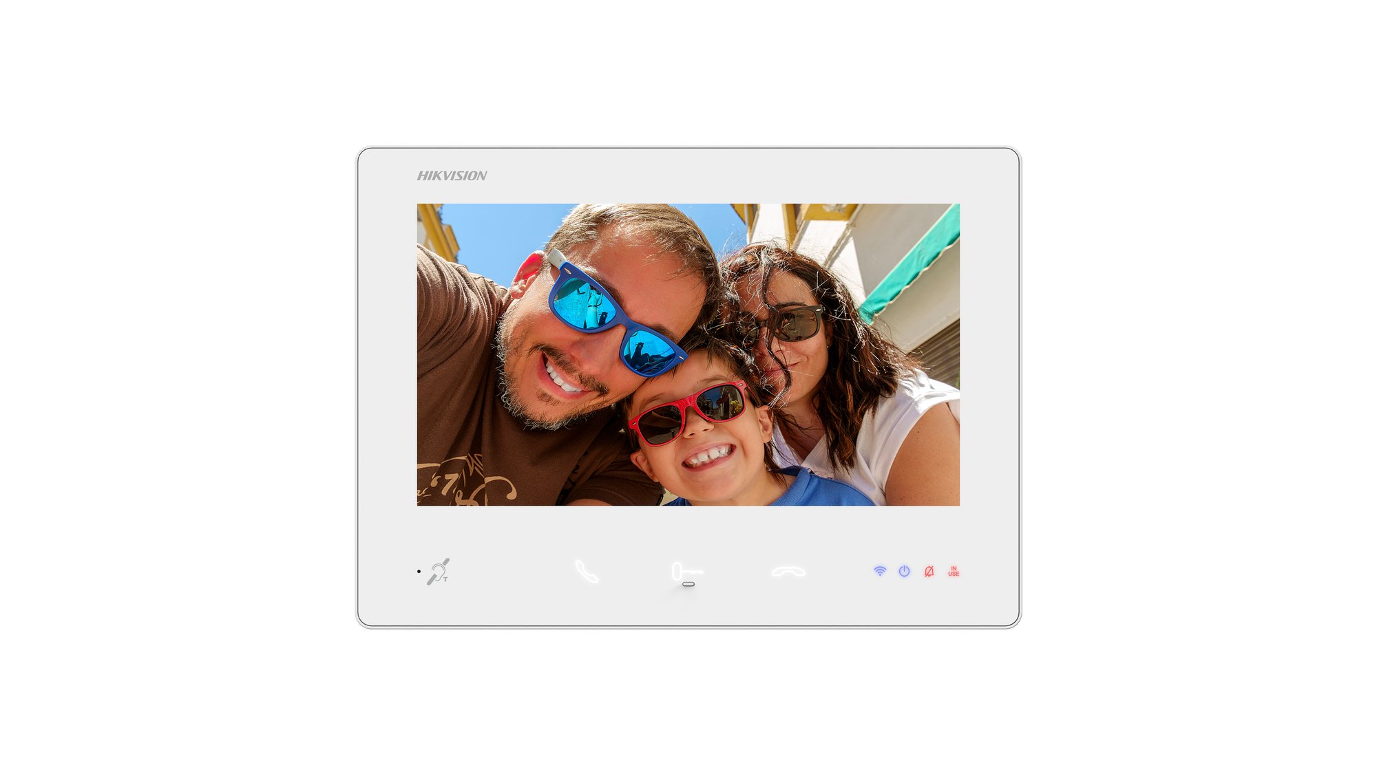 Hikvision DS-KH7300EY-WTIE2/White(O-STD) — 2-Draht HD-Innenstation mit 7-Zoll-Touchscreen