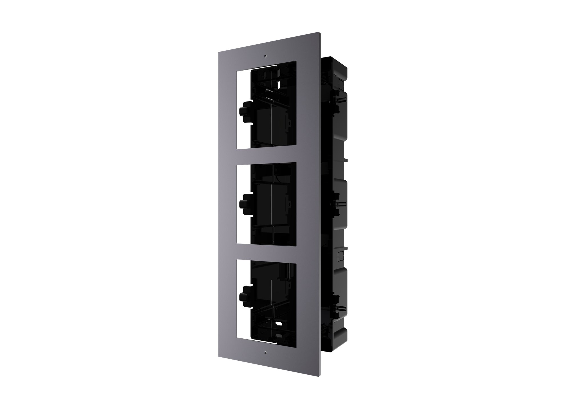 DS-KD-ACF3(O-STD)/Plastic — Unterputz-Modulhalterung für 3 Module (Kunststoff)