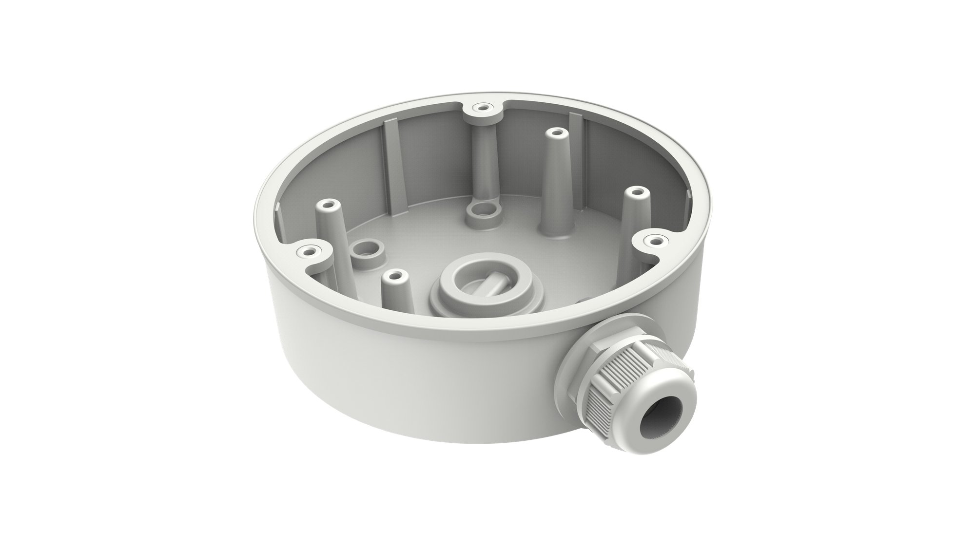 DS-1280ZJ-PT6-Y(O-STD) — Weiße Junction Box für Überwachungskameras